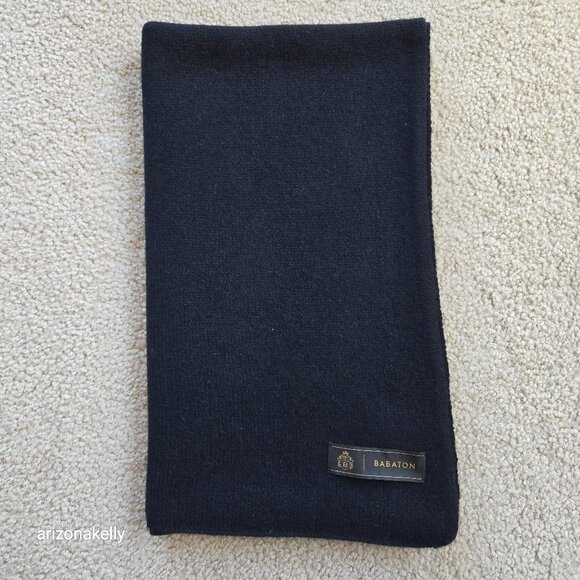 NWOT Babaton Cashmere Knit Scarf Black - Picture 1 of 13